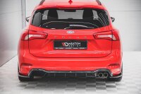 Maxton Design Rear extension Flaps diffuser V.4 black gloss - Ford Focus ST-Line Estate MK4