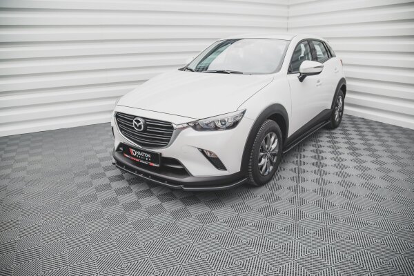 Maxton Design Front extension V.2 black gloss - Mazda CX-3