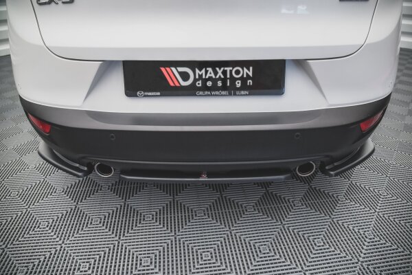 Maxton Design Middle diffuser rear extension black gloss - Mazda CX-3