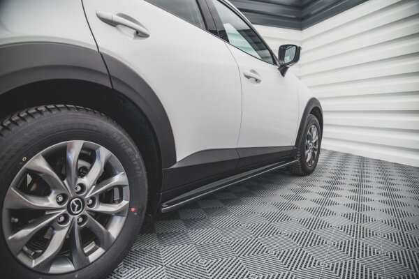 Maxton Design Seitenschweller Ansatz schwarz Hochglanz - Mazda CX-3