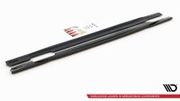 Maxton Design Side skirts extension extension black gloss - Audi S5 / A5 S-Line Sportback F5 Facelift