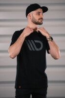 Maxton Design Black T-Shirt with gray logo