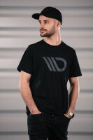 Maxton Design Black T-Shirt mit gray logo