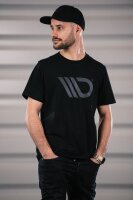 Maxton Design Black T-Shirt with gray logo