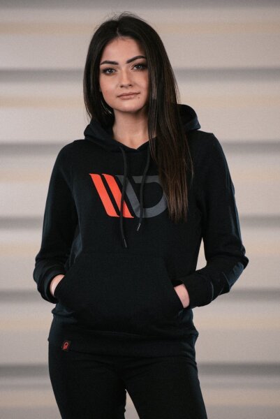 Maxton Design Womens Black Hoodie