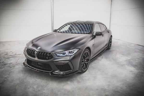 Maxton Design Front extension V.3 black gloss - BMW M8 Gran Coupe F93