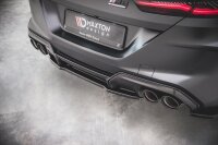 Maxton Design Mittlerer Diffusor Heckansatz schwarz Hochglanz - BMW M8 Gran Coupe F93