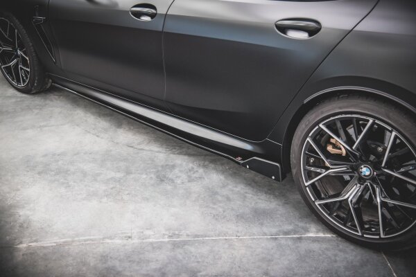 Maxton Design Side skirts extension extension + Flaps V.1 - BMW M8 Gran Coupe F93 / 8 Gran Coupe M-Package G16