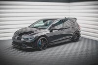 Maxton Design Side skirts extension extension V.1 black gloss - VW Golf R MK8