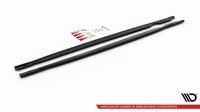 Maxton Design Side skirts extension extension V.1 black gloss - VW Golf R MK8