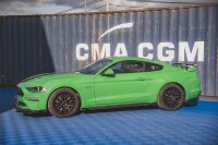 Maxton Design Street Pro Seitenschweller Ansatz V.1 + Flaps Ford Mustang GT MK6 Facelift