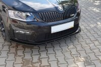 Maxton Design Front extension V.1 black gloss - Skoda Octavia RS MK3