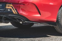 Maxton Design Racing Rear extension Flaps diffuser + Flaps black gloss - Mercedes-AMG C43 Coupe C205