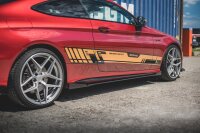 Maxton Design Racing Side skirts extension extension + Flaps Mercedes-AMG C43 Coupe C205