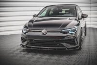 Maxton Design Front extension V.2 black gloss - VW Golf R MK8