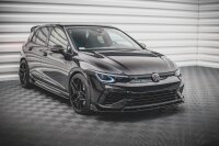 Maxton Design Frontansatz + Flaps V.2 - VW Golf R MK8