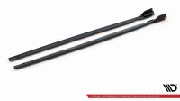 Maxton Design Side skirts extension extension + Flaps V.2 - VW Golf R MK8