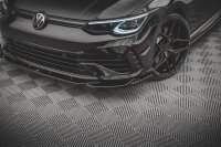 Maxton Design Front extension V.4 black gloss - VW Golf R MK8