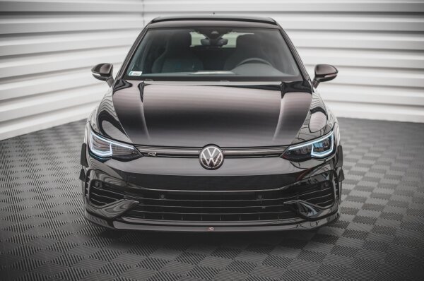 Maxton Design Front extension V.5 black gloss - VW Golf R MK8