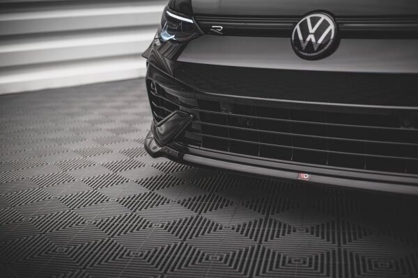 Maxton Design Front extension V.6 black gloss - VW Golf R MK8