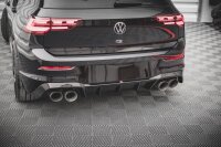 Maxton Design Diffusor Heckansatz V.1 schwarz Hochglanz - VW Golf R MK8