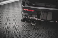 Maxton Design Heckansatz Flaps Diffusor V.3 schwarz Hochglanz - VW Golf R MK8