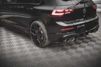 Maxton Design Heckansatz Flaps Diffusor V.4 schwarz Hochglanz - VW Golf R MK8