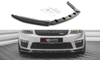 Maxton Design Front extension V.3 black gloss - Skoda...