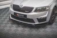 Maxton Design Front extension V.3 black gloss - Skoda Octavia RS MK3