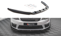 Maxton Design Front extension V.4 black gloss - Skoda...