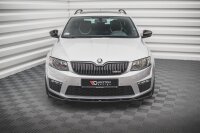 Maxton Design Front extension V.4 black gloss - Skoda Octavia RS MK3