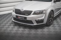 Maxton Design Front extension V.4 black gloss - Skoda Octavia RS MK3