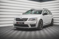 Maxton Design Frontansatz V.4 schwarz Hochglanz - Skoda...