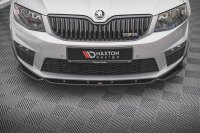 Maxton Design Frontansatz V.4 schwarz Hochglanz - Skoda Octavia RS MK3