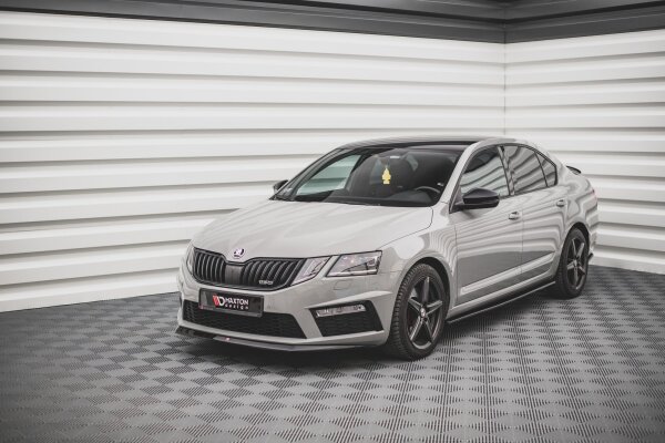 Maxton Design Frontansatz V.1 schwarz Hochglanz - Skoda Octavia RS MK3 Facelift