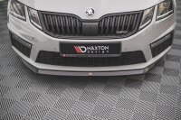 Maxton Design Front extension V.1 black gloss - Skoda Octavia RS MK3 Facelift