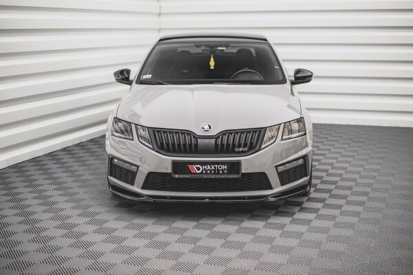 Maxton Design Frontansatz V.3 schwarz Hochglanz - Skoda Octavia RS MK3 Facelift