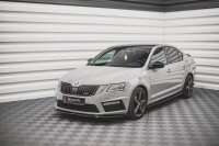 Maxton Design Front extension V.3 black gloss - Skoda Octavia RS MK3 Facelift