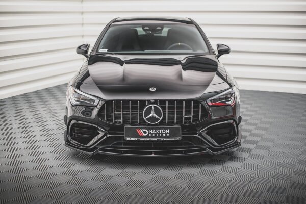 Maxton Design Frontansatz V.2 schwarz Hochglanz - Mercedes-AMG CLA 45 Aero C118