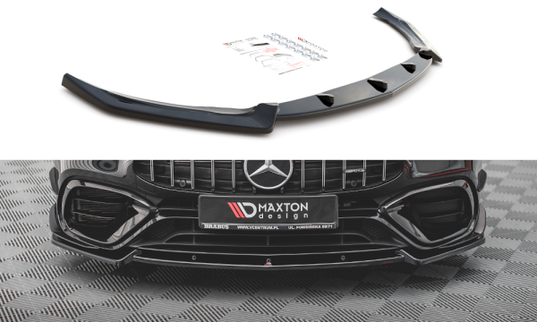 Maxton Design Frontansatz V.2 schwarz Hochglanz - Mercedes-AMG CLA 45 Aero C118