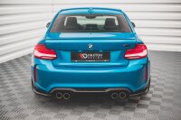 Maxton Design Heckansatz Flaps Diffusor V.2 schwarz Hochglanz - BMW M2 F87