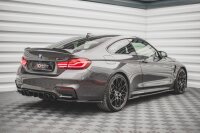 Maxton Design Side skirts extension extension black gloss - BMW M4 F82