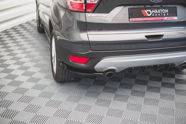 Maxton Design Heckansatz Flaps Diffusor schwarz Hochglanz - Ford Escape MK3