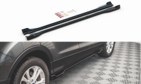 Maxton Design Side skirts extension extension black gloss - Ford Escape MK3