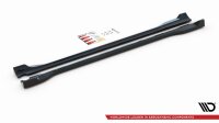 Maxton Design Side skirts extension extension black gloss - Ford Escape MK3