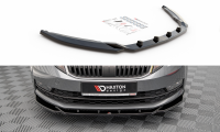 Maxton Design Front extension V.2 black gloss - Skoda...