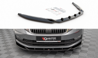 Maxton Design Front extension V.2 black gloss - Skoda...