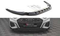 Maxton Design Front extension V.2 black gloss - Audi S3 /...