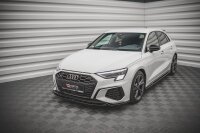 Maxton Design Front extension V.2 black gloss - Audi S3 / A3 S-Line 8Y