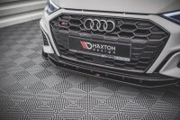 Maxton Design Front extension V.4 black gloss - Audi S3 / A3 S-Line 8Y